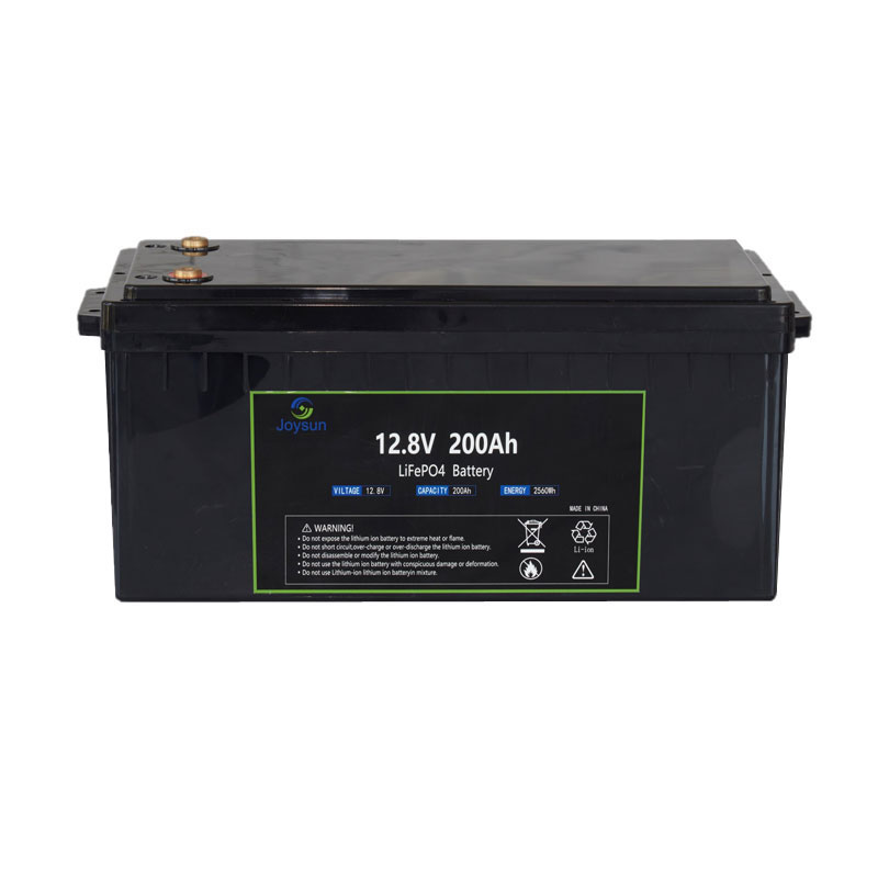 LFP 12.8V 200Ah 2560Wh LiFePO4 Bateria BMS integratua